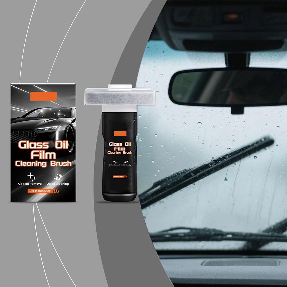 Car Cleaning Brush - Car Glass Oil Film Cleaning Remover