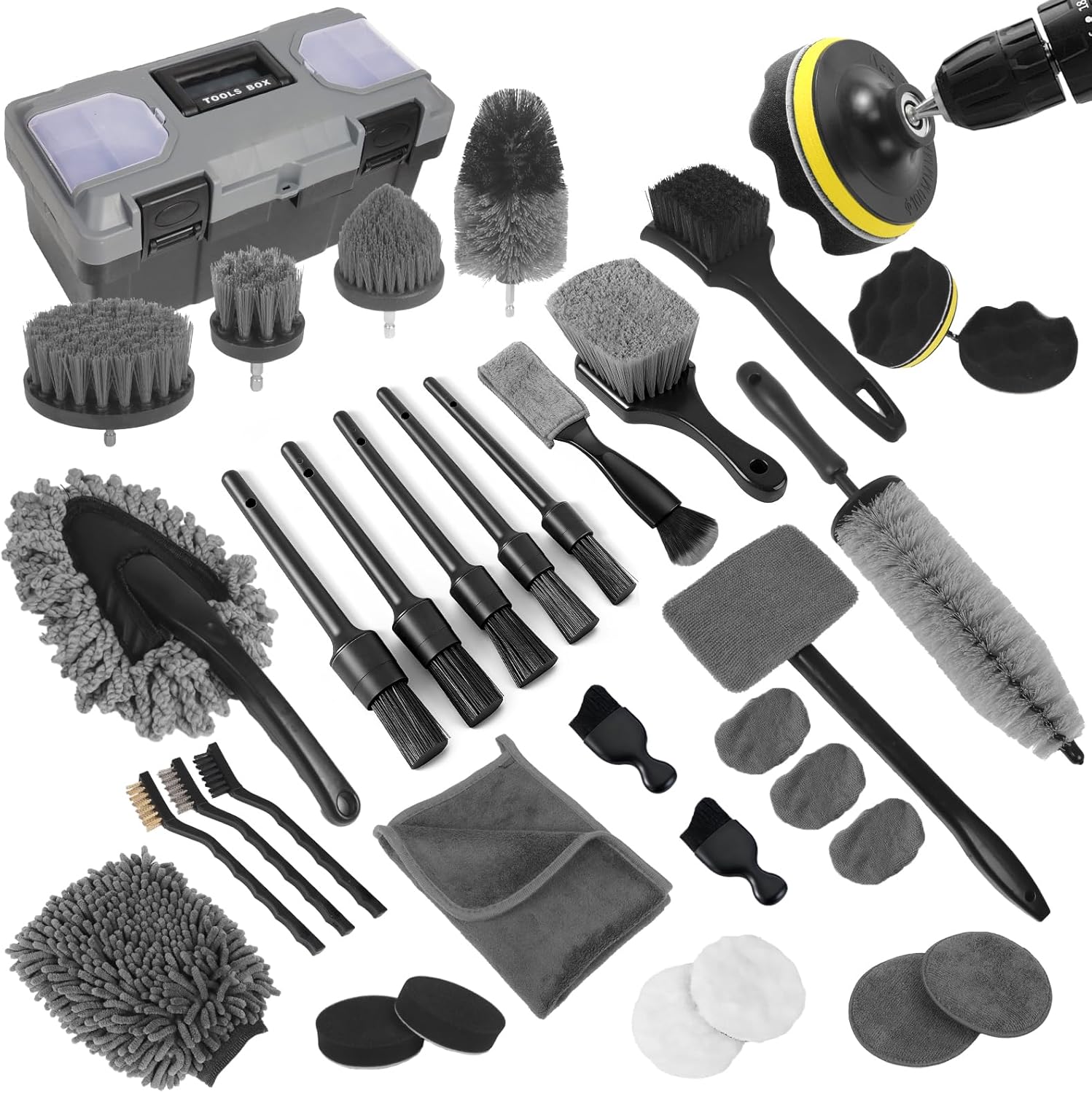 Car Detailing Kit, 36Pcs Profe - Interior Detailing Kit avis et prix