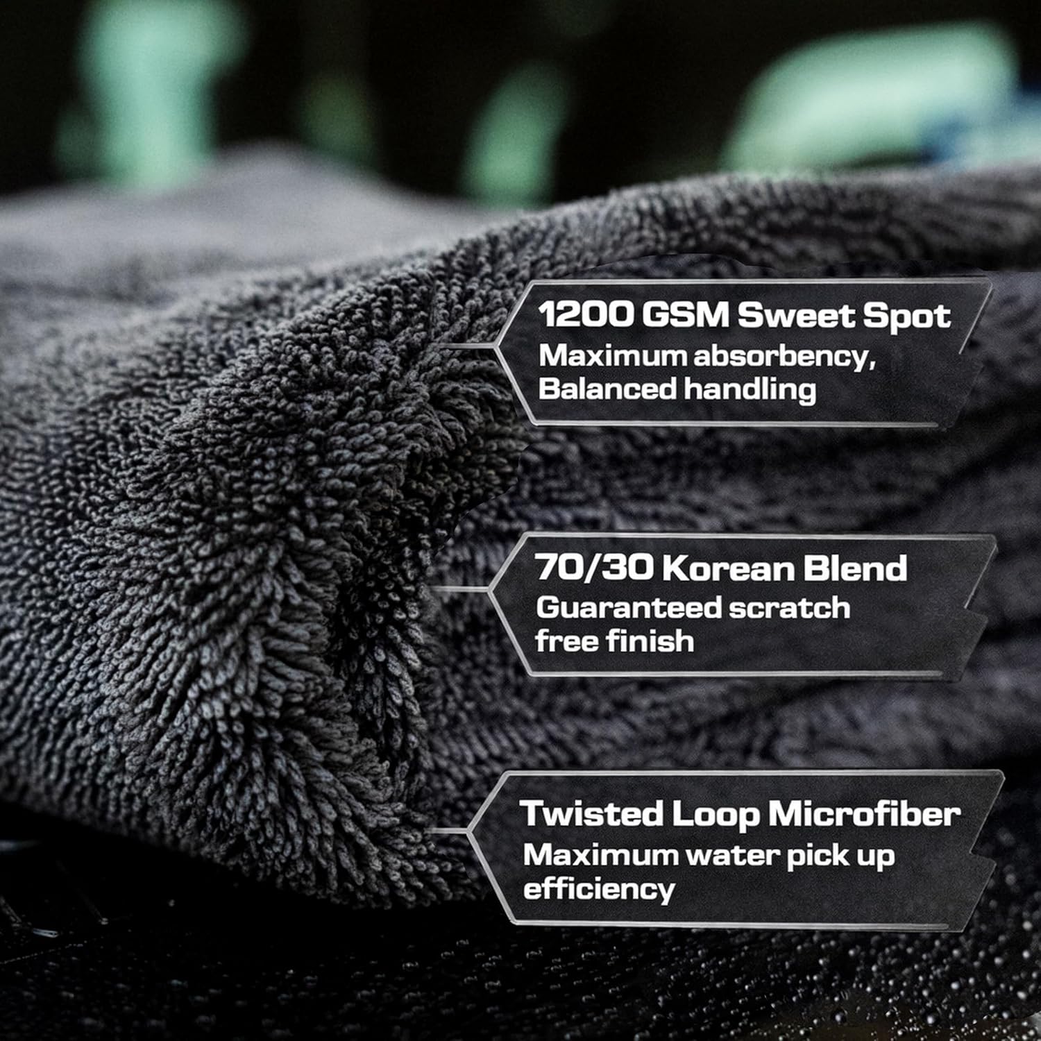 24x36 Car Drying Towel 1200 GS - Microfiber Towel Detailing avis et prix