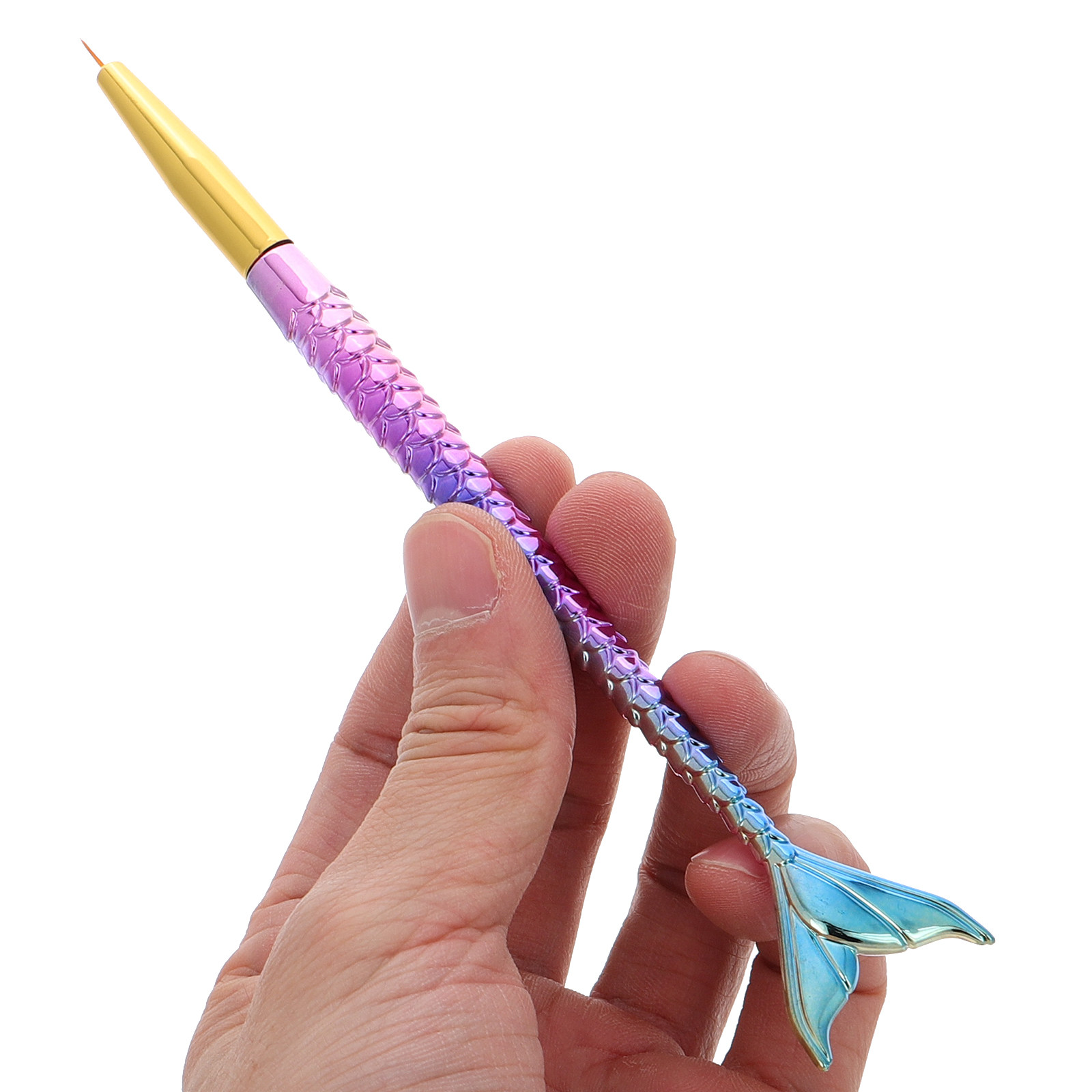 3Pcs Mermaid Tail Nail Art Lin - Detailing Brush Set avis et prix