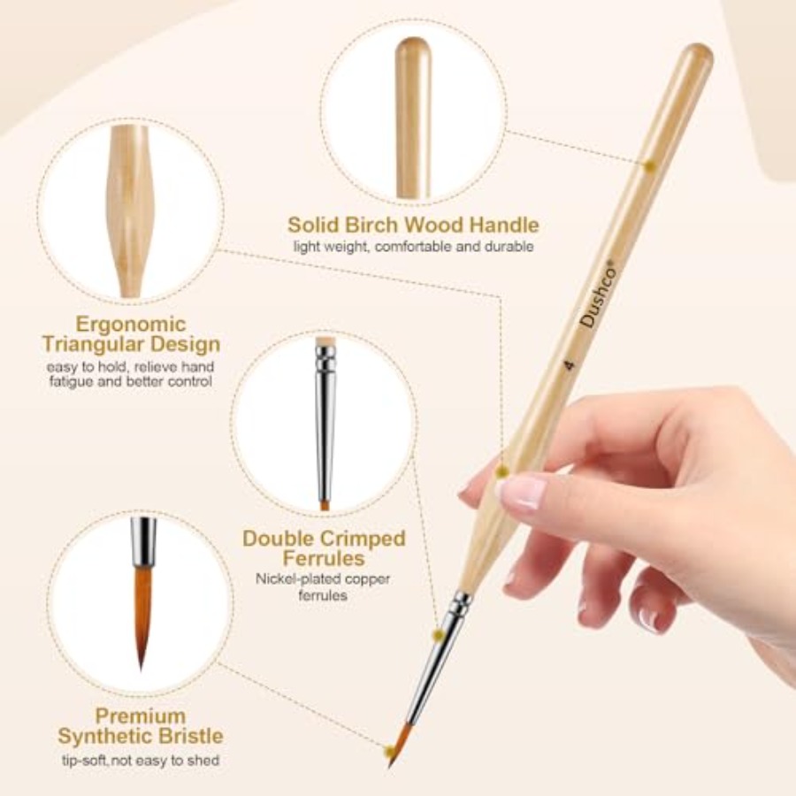 10 pcs Miniature Detail Paint  - Detailing Brush Set avis et prix