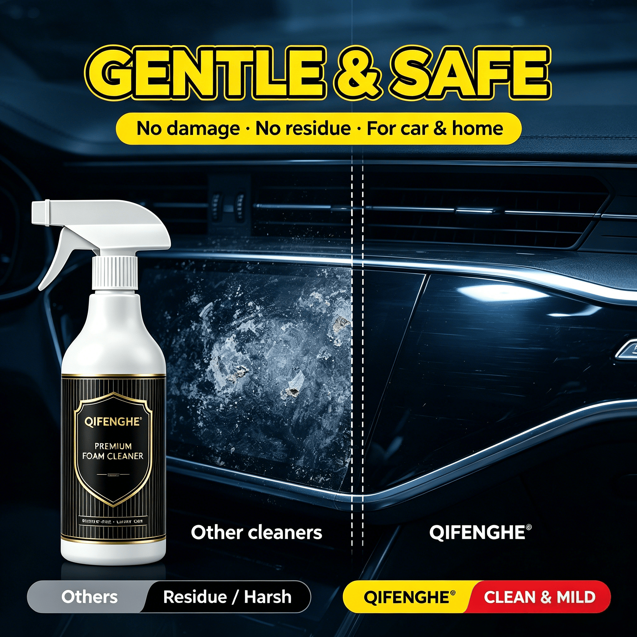 2-in-1 Foam Cleaner – Waterles - Seat Cleaner Fabric avis et prix