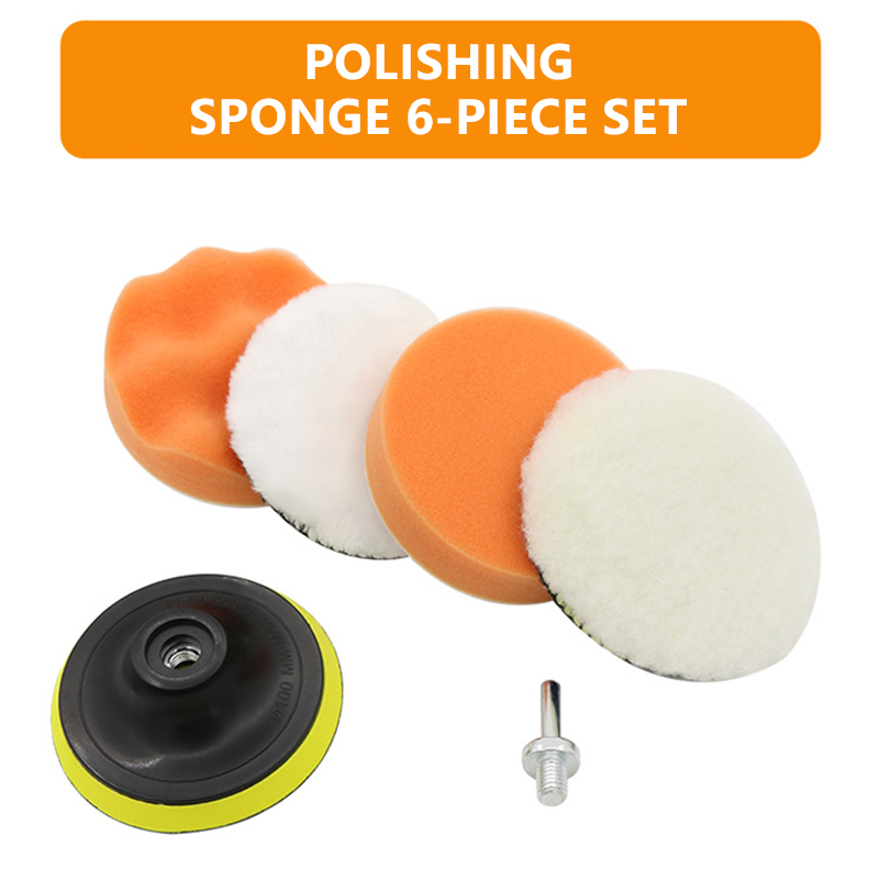 6pcs/set Car Polishing Sponge  - Polish Pad Set Buffer avis et prix