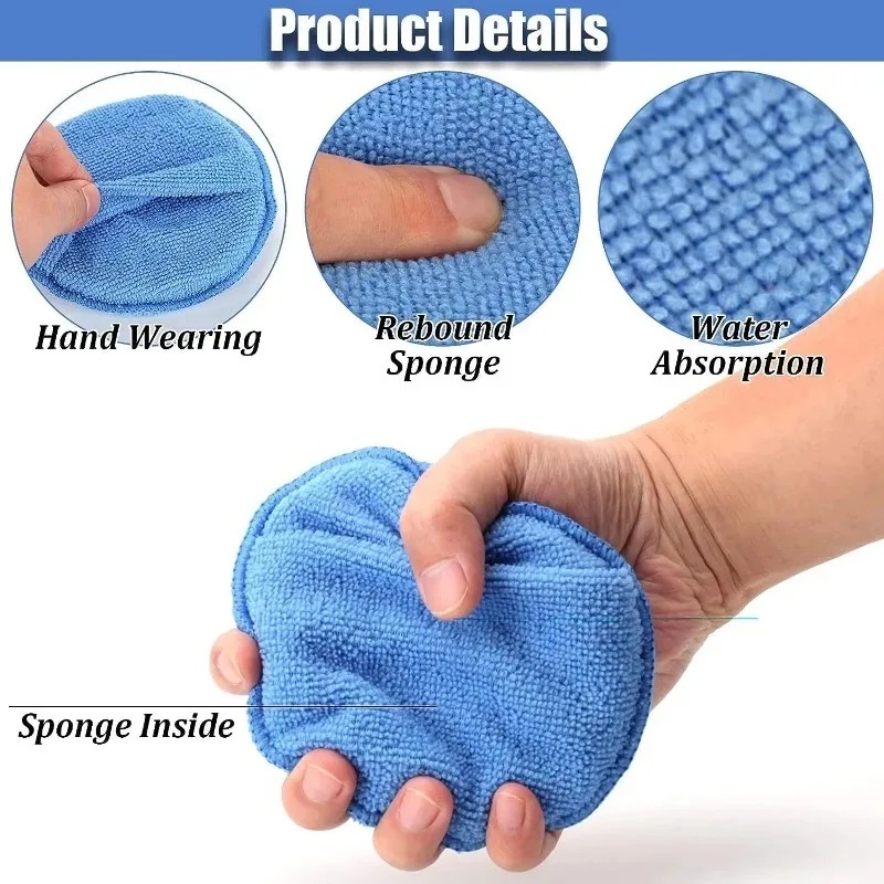10Pcs Car Detailing Applicator - Wax Applicator Pad avis et prix