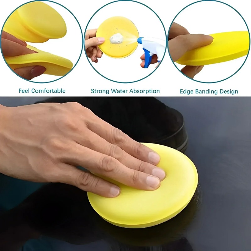 6PCS Car Care Foam Wax Applica - Wax Applicator Pad avis et prix