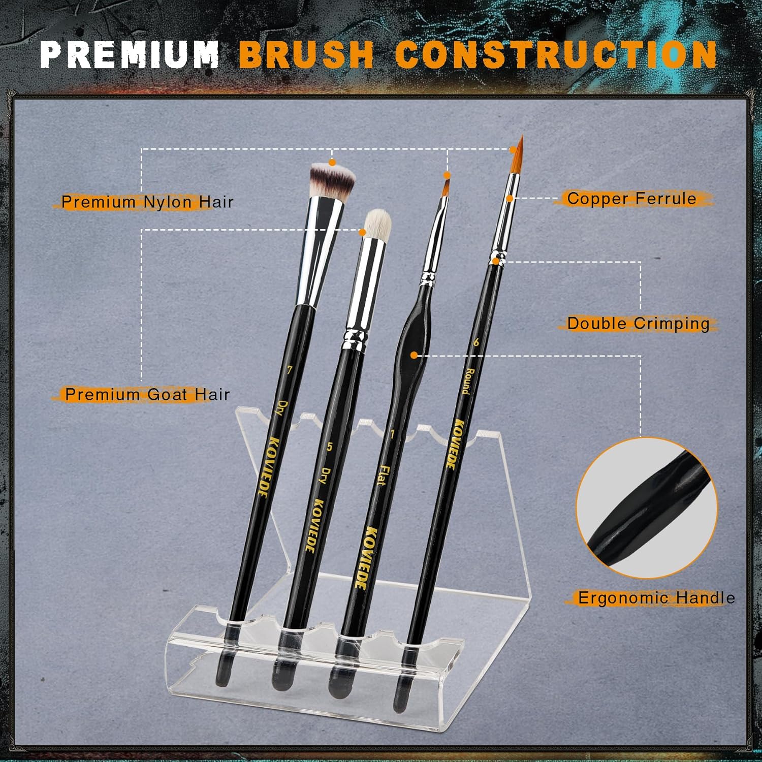 20Pcs Miniature Paint Brushes  - Detailing Brush Set avis et prix
