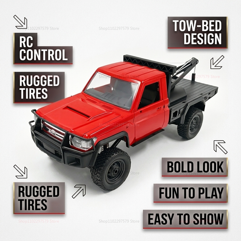 New MN82T RC Crawler 2.4G 4WD  - Dirt Brush Interior avis et prix