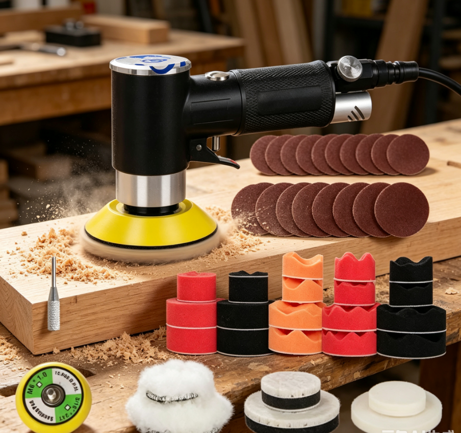 Air Sander Mini Pneumatic Grin - Polish Pad Set Buffer avis et prix