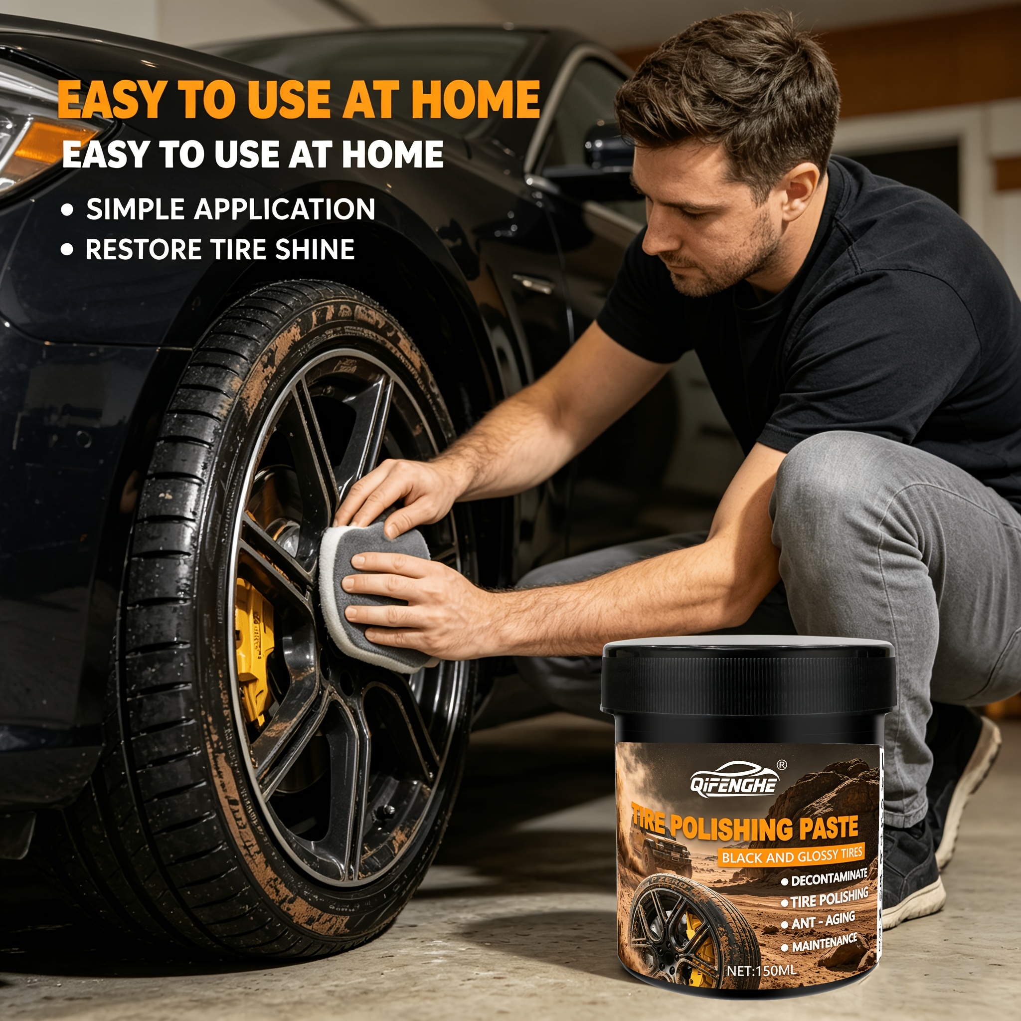 Car Tire Polish Paste Kit - Hi - Wax Applicator Pad avis et prix