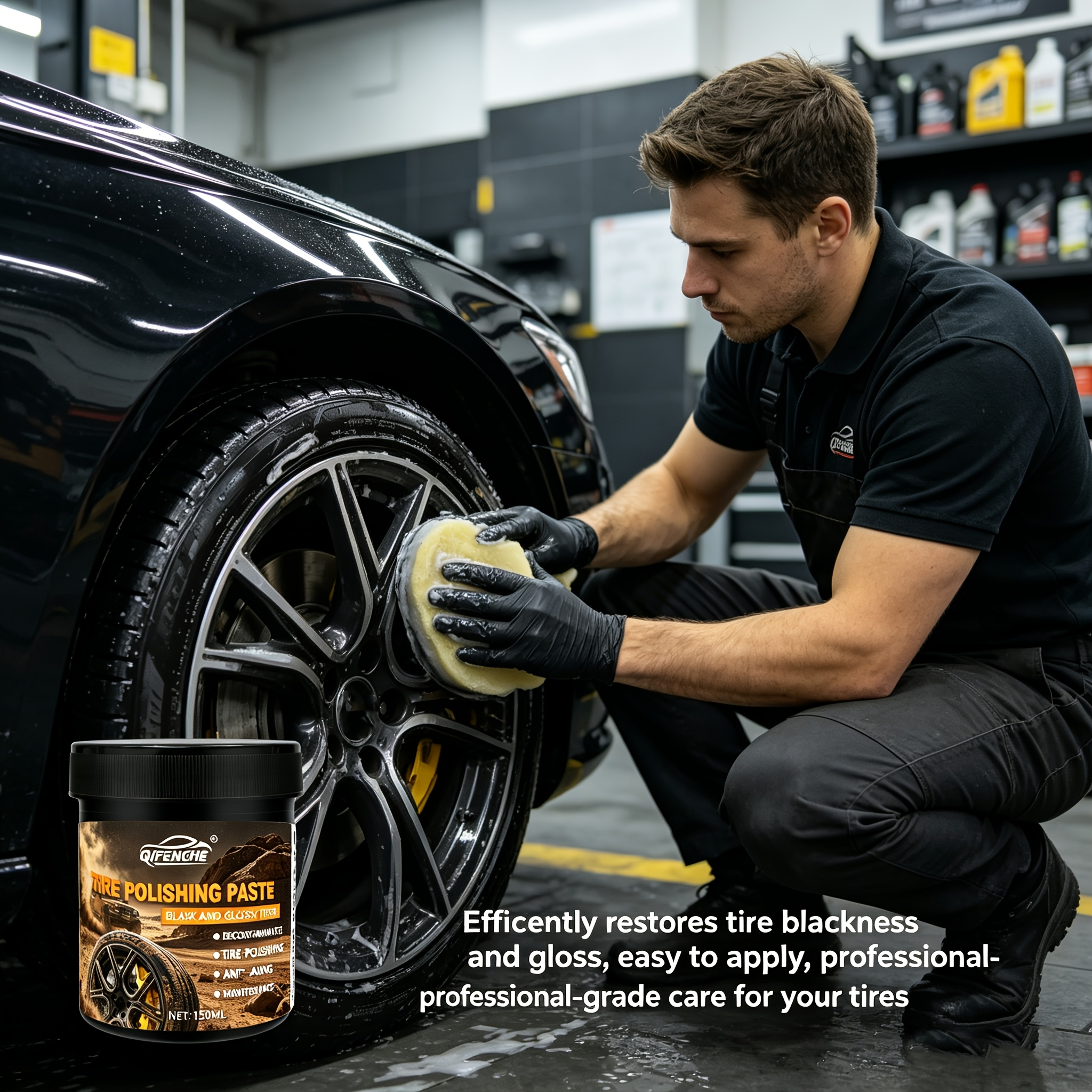 Car Tire Polish Paste Kit - Hi - Wax Applicator Pad avis et prix