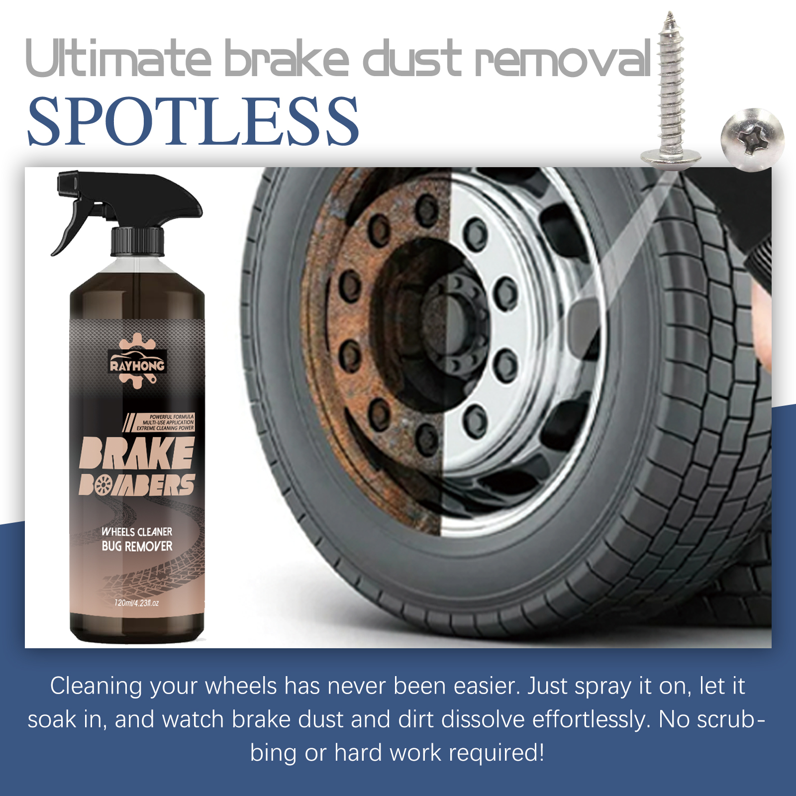 Car Wheel&Tire Cleaner - Brake - Wheel Cleaner Alloy avis et prix
