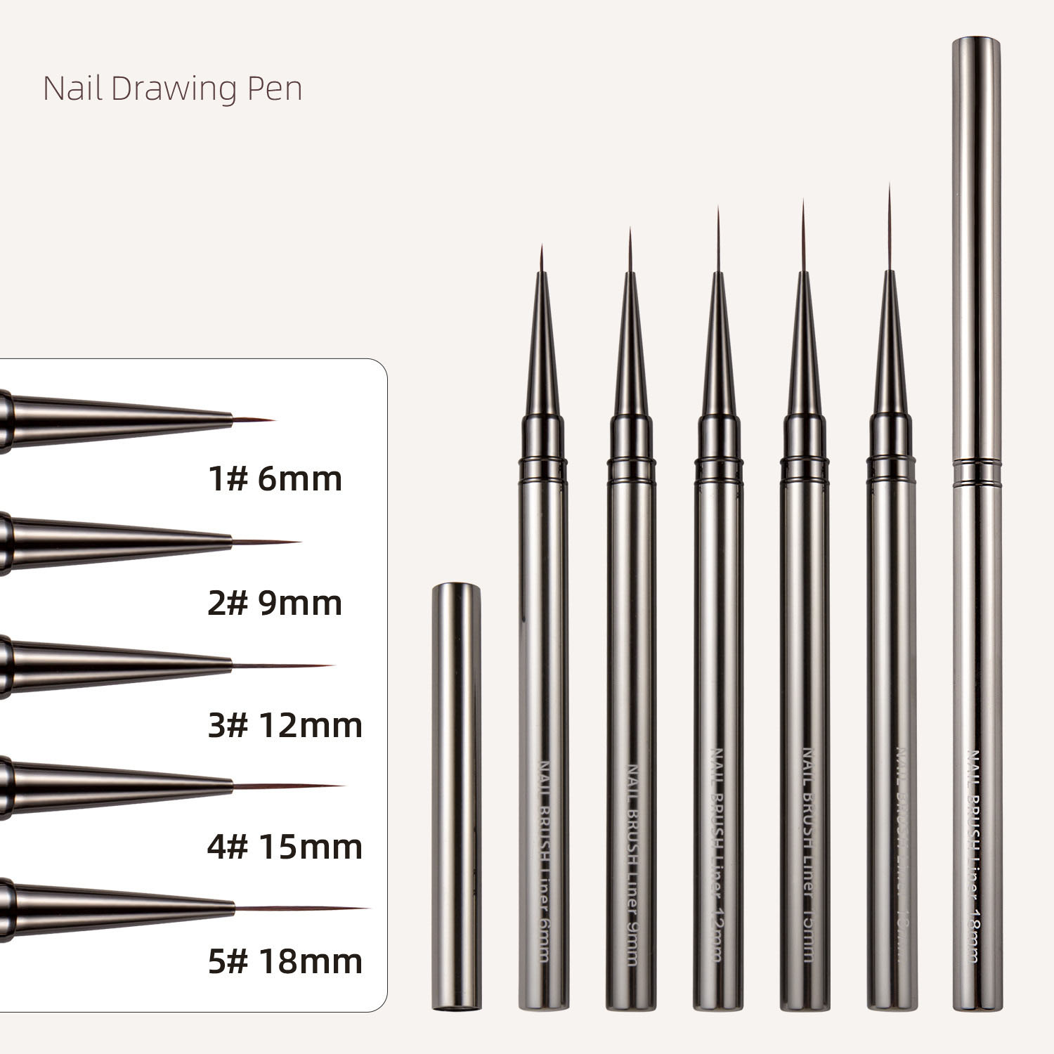 1/3/5pcs Nail Art Liner Brushe - Detailing Brush Set avis et prix