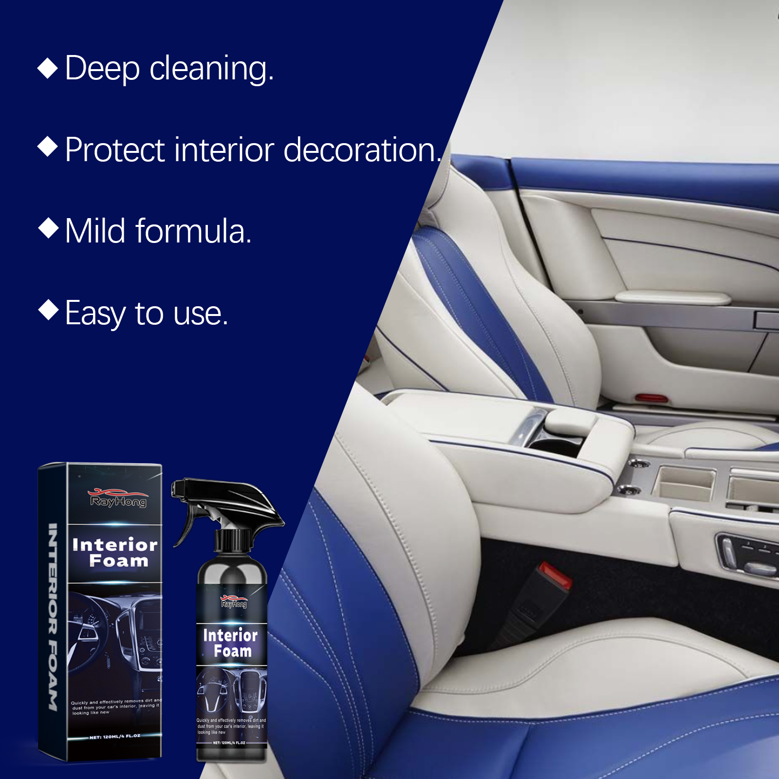 Multi-purpose Car Interior Foa - Seat Cleaner Fabric avis et prix