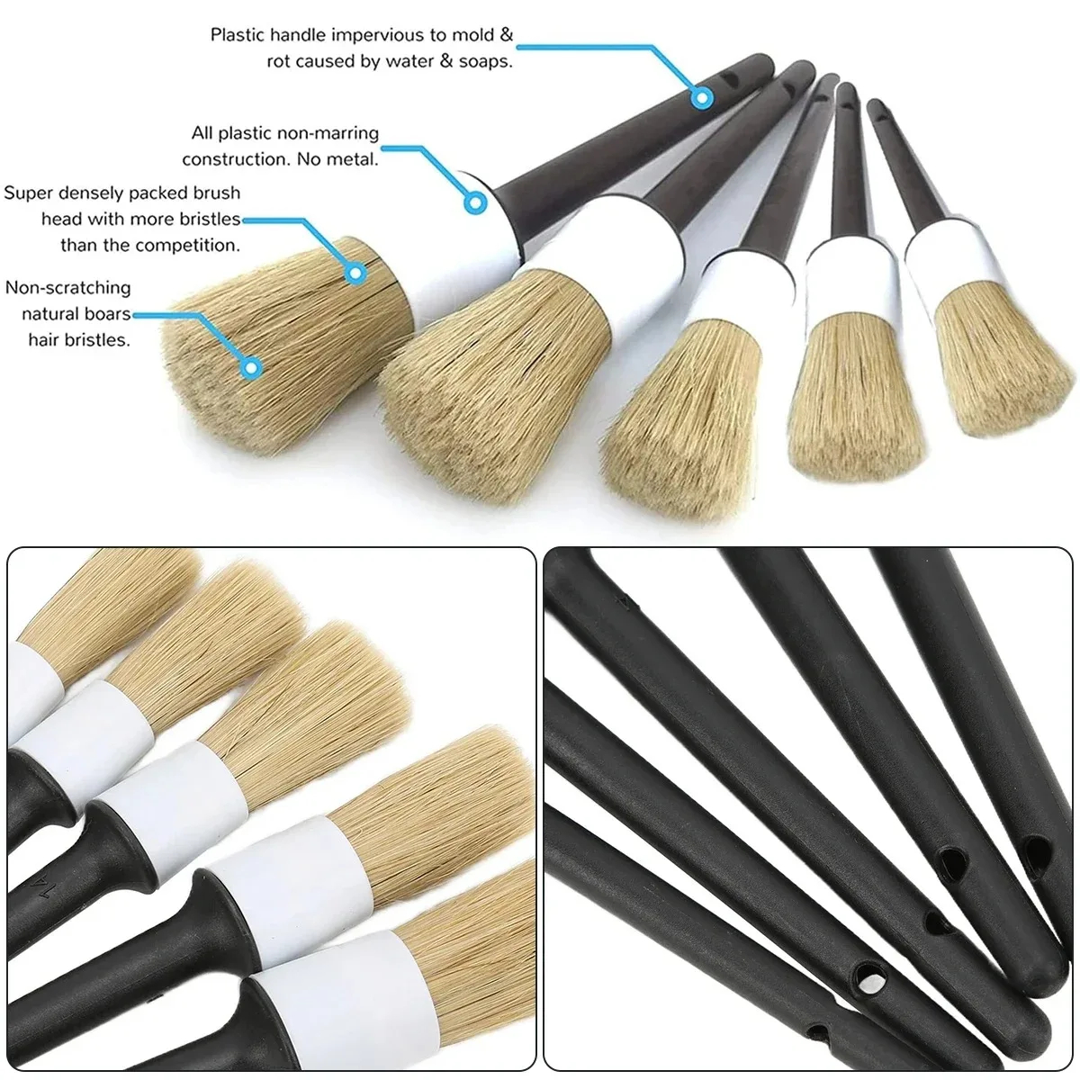 5PCS Cleaning Tools  Auto Car  - Dirt Brush Interior avis et prix