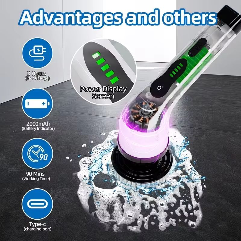 Wireless Electric Spin Scrubbe - Car Cleaning Brush avis et prix