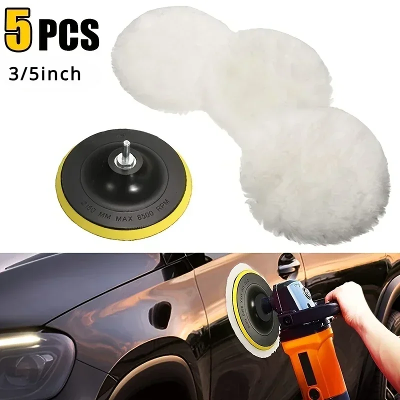 5Pcs/Set Wool Polishing Buffin - Polish Pad Set Buffer avis et prix